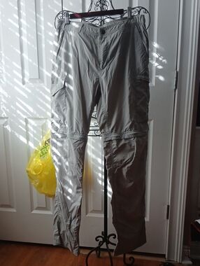 Columbia Men's Lightweight Convertible Cargo Pants - Gray